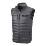 Wasserdichte Weste aus Nylon 20D und Daunen, 115 g/m2, Elevate Life Ansicht mit Druckbereich