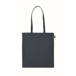 Günstige Bio-Baumwolltasche in Farbe für grünes Image, 140 g/m2 farbe marineblau zweite Ansicht