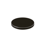 Elegantes kabelloses Handy-Ladegerät aus Aluminium und ABS bedrucken farbe schwarz