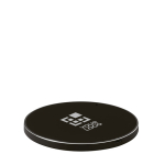 Elegantes kabelloses Handy-Ladegerät aus Aluminium und ABS bedrucken Ansicht mit Druckbereich
