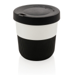 Kaffeebecher To Go mit Logo für Mitarbeiter bedrucken lassen, 280 ml farbe schwarz