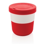 Kaffeebecher To Go mit Logo für Mitarbeiter bedrucken lassen, 280 ml farbe rot