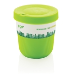 Kaffeebecher To Go mit Logo für Mitarbeiter bedrucken lassen, 280 ml farbe grün zweite Ansicht mit Logo