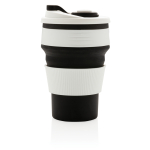 Faltbarer Coffeebecher To Go mit Silikonband, BPA-frei, 350 ml farbe schwarz vierte Ansicht