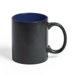 Schwarze Tasse mit Innenseite und Logo in gleicher Farbe, 350 ml farbe marineblau erste Ansicht