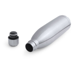 Thermosflasche aus recyceltem Edelstahl in glänzendem Silber 850ml