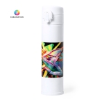 Thermoflasche aus Edelstahl in Weiß, speziell für Sublimierung, 330 ml zweite Ansicht