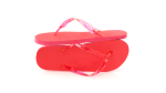 Flipflops für den Sommer bedrucken farbe rot vierte Ansicht