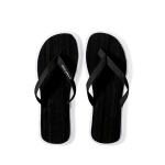 Zweifarbige Flipflops mit dicker Sohle für Strand und Freibad Ansicht mit Druckbereich