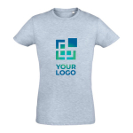 T-Shirts aus Baumwolle bedrucken, 150 g/m2, SOL'S Regent Fit Ansicht mit Druckbereich