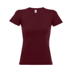 Damen-T-Shirt aus Baumwolle, 190 g/m², SOL'S Imperial farbe bordeaux achte Ansicht