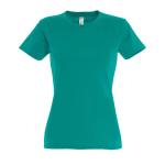 Damen-T-Shirt aus Baumwolle, 190 g/m², SOL'S Imperial farbe smaragdgrün