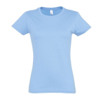 Damen-T-Shirt aus 100 % Baumwolle in vielen Farben, 190 g/m2, SOL'S Imperial farbe pastellblau