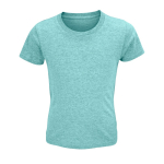 Kinder-T-Shirt aus 100 % Bio-Baumwolle, 150 g/m², SOL'S Crusader farbe türkis