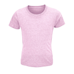 Kinder-T-Shirt aus 100 % Bio-Baumwolle, 150 g/m², SOL'S Crusader farbe hellrosa