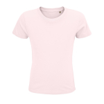 Kinder-T-Shirt aus 100 % Bio-Baumwolle, 150 g/m², SOL'S Crusader farbe pastellrose
