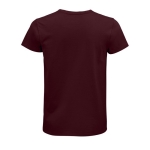 Tailliertes Unisex-T-Shirt aus Bio-Baumwolle, 175 g/m2, SOL'S Pioneer farbe bordeaux Rückansicht