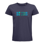Tailliertes Unisex-T-Shirt aus Bio-Baumwolle, 175 g/m2, SOL'S Pioneer farbe titan Ansicht mit Druckbereich