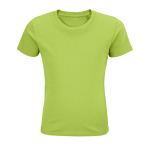 Kinder-T-Shirt aus 100 % Bio-Baumwolle, 175 g/m2, SOL'S Pioneer farbe hellgrün achte Ansicht
