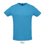 Funktionsshirts aus Polyester für Siebdruck, 130 g/m2, SOL'S Sprint farbe cyan-blau