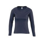 Damen-Langarm-T-Shirts aus Baumwolle, 150 g/m2, SOL'S Majestic farbe marineblau