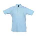 Kinder-Poloshirts aus 100 % Baumwolle, 170 g/m², SOL'S Summer II farbe pastellblau