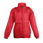 Wasser- und winddichte Kinderjacken mit Logo, 210 g/m², SOL'S Surf farbe rot fünfte Ansicht