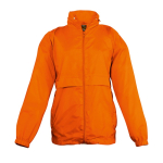 Wasser- und winddichte Kinderjacken mit Logo, 210 g/m², SOL'S Surf farbe orange