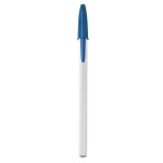 Kugelschreiber der Marke BIC mit blauer Tinte und Kappe bedrucken
