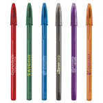 Kugelschreiber der Marke BIC mit blauer Tinte und Kappe bedrucken