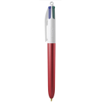 Günstiger 4-Farben-Kugelschreiber der Marke BIC als Messegeschenk