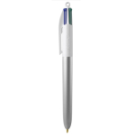 Günstiger 4-Farben-Kugelschreiber der Marke BIC als Messegeschenk