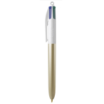 Günstiger 4-Farben-Kugelschreiber der Marke BIC als Messegeschenk