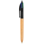 Günstiger 4-Farben-Kugelschreiber der Marke BIC als Messegeschenk
