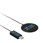 Magnetisches kabelloses Gerät zum schnellen Aufladen von Smartphones farbe schwarz Ansicht mit Druckbereich