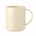 Kaffeebecher aus Kunststoff preiswert bedrucken lassen, 300 ml farbe beige