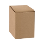 Doppelwandiges Borsilikatglas mit luftisoliertem Bambusdeckel, 350 ml farbe heller holzton