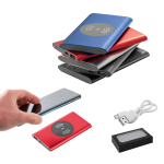 Kabelloser Power Charger aus Aluminium bedrucken, 4000 mAh Ansicht in vielen Farben