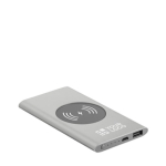 Kabelloser Power Charger aus Aluminium bedrucken, 4000 mAh Ansicht mit Druckbereich