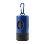 Farbige Box mit Hundebeutel mit Karabiner für Hundehalter farbe blau