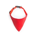 Halsband Typ Bandana für Hunde mit Logo bedrucken farbe rot zweite Ansicht