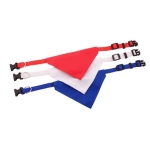 Halsband Typ Bandana für Hunde mit Logo bedrucken farbe rot vierte Ansicht