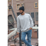 Nachhaltige Wintermütze aus recycelten Materialien bedrucken farbe schwarz Lifestyle-Bild