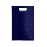 Günstige Non-Woven-Tasche mit gestanztem Henkel, 80 g/m2 Minimart farbe marineblau erste Ansicht