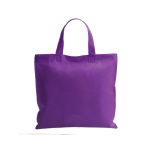 Farbige Non-Woven-Tasche mit kurzen Henkeln, 80 g/m² farbe violett erste Ansicht