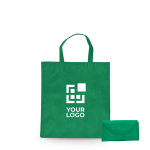 Faltbare Non-Woven-Tasche mit Klettverschluss, 80 g/m² Ansicht mit Druckbereich