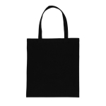 Nachhaltige Werbetasche aus recycelter Baumwolle, 145 g/m2 farbe schwarz