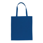 Nachhaltige Werbetasche aus recycelter Baumwolle, 145 g/m2 farbe blau