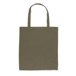 Nachhaltige Werbetasche aus recycelter Baumwolle, 145 g/m2 farbe militärgrün zweite Ansicht