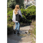 Große Tasche aus recycelter Baumwolle bedrucken, 145 g/m2 farbe schwarz Lifestyle-Bild 2